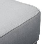 Pouf repose-pieds Miscol Tissu - Gris argenté