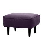 Polsterhocker Navona Webstoff Webstoff Anda II: Violett - Schwarz