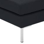 Pouf repose-pieds Portobello Tissu Tissu Ramira : Anthracite - Angulaire