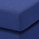 Polsterhocker Portobello Webstoff Stoff Ramira: Blau - Eckig