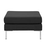 Pouf repose-pieds Portobello Tissu Tissu Selva : Anthracite - Angulaire