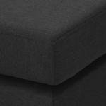 Pouf repose-pieds Portobello Tissu Tissu Selva : Anthracite - Angulaire