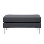 Pouf repose-pieds Portobello Tissu Tissu Milan : Anthracite - Angulaire