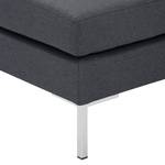 Pouf repose-pieds Portobello Tissu Tissu Milan : Anthracite - Angulaire