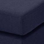 Pouf repose-pieds Portobello Tissu Tissu Milan : Bleu foncé - Angulaire