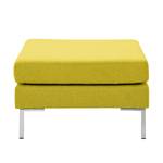 Pouf repose-pieds Portobello Tissu Tissu Milan : Jaune - Angulaire