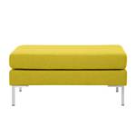 Pouf repose-pieds Portobello Tissu Tissu Milan : Jaune - Angulaire