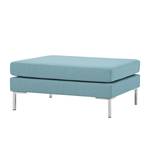 Pouf repose-pieds Portobello Tissu Tissu Selva : Bleu clair - Angulaire