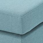 Pouf repose-pieds Portobello Tissu Tissu Selva : Bleu clair - Angulaire