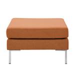 Pouf repose-pieds Portobello Tissu Tissu Milan : Marron rouille - Angulaire