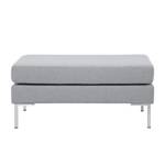 Pouf repose-pieds Portobello Tissu Tissu Milan : Gris clair - Angulaire