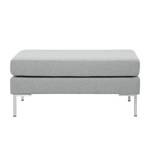 Pouf repose-pieds Portobello Tissu Tissu Selva : Gris argenté - Angulaire