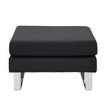 Pouf repose-pieds Portobello Tissu Tissu Selva : Anthracite - Luge