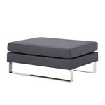 Pouf repose-pieds Portobello Tissu Tissu Milan : Anthracite - Luge