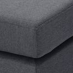 Pouf repose-pieds Portobello Tissu Tissu Milan : Anthracite - Luge