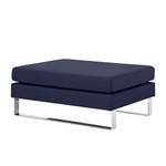 Pouf repose-pieds Portobello Tissu Tissu Milan : Bleu foncé - Luge