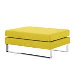 Pouf repose-pieds Portobello Tissu Tissu Milan : Jaune - Luge