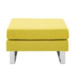 Pouf repose-pieds Portobello Tissu Tissu Milan : Jaune - Luge