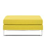 Pouf repose-pieds Portobello Tissu Tissu Milan : Jaune - Luge