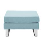 Pouf repose-pieds Portobello Tissu Tissu Selva : Bleu clair - Luge