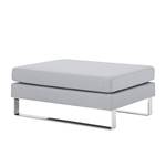 Pouf repose-pieds Portobello Tissu Tissu Milan : Gris clair - Luge