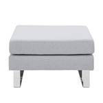 Pouf repose-pieds Portobello Tissu Tissu Milan : Gris clair - Luge