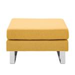 Pouf repose-pieds Portobello Tissu Tissu Selva : Jaune moutarde - Luge