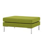 Polsterhocker Portobello Webstoff Stoff Ramira: Limette - Eckig