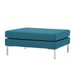 Pouf repose-pieds Portobello Tissu Tissu Ramira : Turquoise - Angulaire