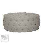 Pouf repose-pieds Pradera Tissu - Granit