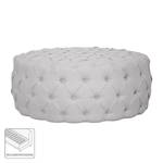 Pouf repose-pieds Pradera Tissu - Gris clair