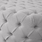 Pouf repose-pieds Pradera Tissu - Gris clair