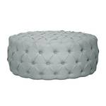 Pouf repose-pieds Pradera Tissu - Bleu acier