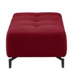 Pouf repose-pieds Rosewood Tissu - Rouge cerise