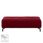 Pouf repose-pieds Rosewood Tissu - Rouge cerise