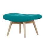 Tabouret Tias Tissu - Bleu pétrole