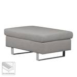 Pouf repose-pieds Yovanna Tissu Gris clair