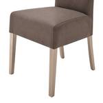 Gestoffeerde stoelen Lenya kunstleer - Bruin/ Sonoma eikenhoutkleurig