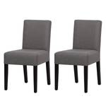 Chaises rembourrées Allegra (lot de 2) Tissu - Tissu Suria : Gris clair