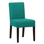 Gestoffeerde stoelen Allegra geweven stof - Stof Suria: Turquoise