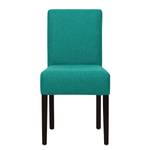 Gestoffeerde stoelen Allegra geweven stof - Stof Suria: Turquoise