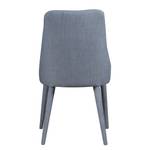 Gestoffeerde stoelen Berit I geweven stof/metaal - Stof Konya: Lichtgrijs