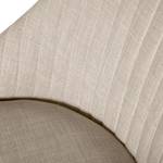 Chaises rembourrées Berit II (lot de 2) Tissu / Métal - Tissu Konya : Beige