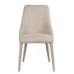 Chaises rembourrées Berit II (lot de 2) Tissu / Métal - Tissu Konya : Beige