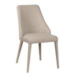Gestoffeerde stoelen Berit I geweven stof/metaal - Stof Konya: Beige