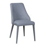 Chaises rembourrées Berit II (lot de 2) Tissu / Métal - Tissu Konya : Gris clair