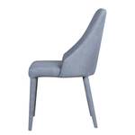 Chaises rembourrées Berit II (lot de 2) Tissu / Métal - Tissu Konya : Gris clair