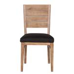 Chaises Béton I (lot de 2) Tissu / Acacia massif