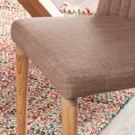 Gestoffeerde stoelen Bram geweven stof/essenhout - Lichtbruin