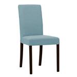 Chaises rembourrées Corinna (lot de 2) Tissu - Tissu Suria : Bleu clair - Hêtre